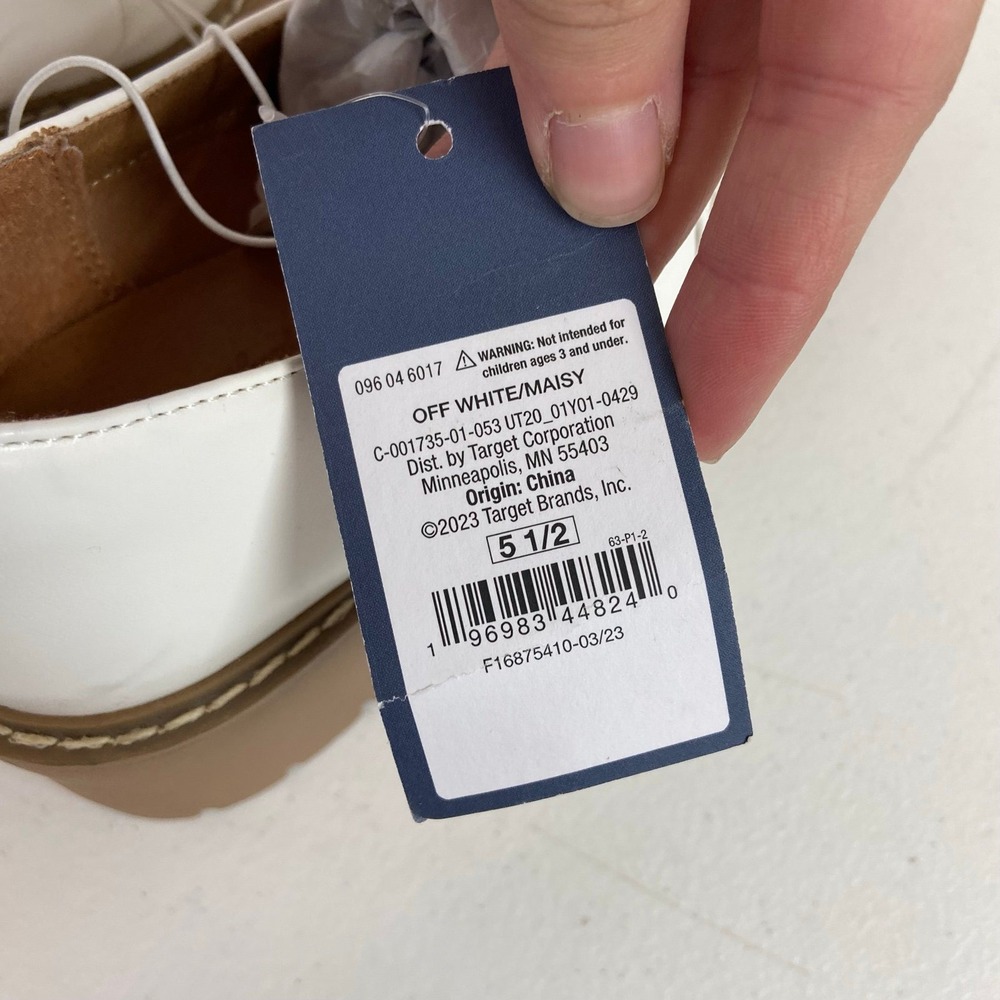 NEW Universal Thread women's off-white Maisy‎ slip on platform loafers shoes 5.5 - Picture 6 of 8